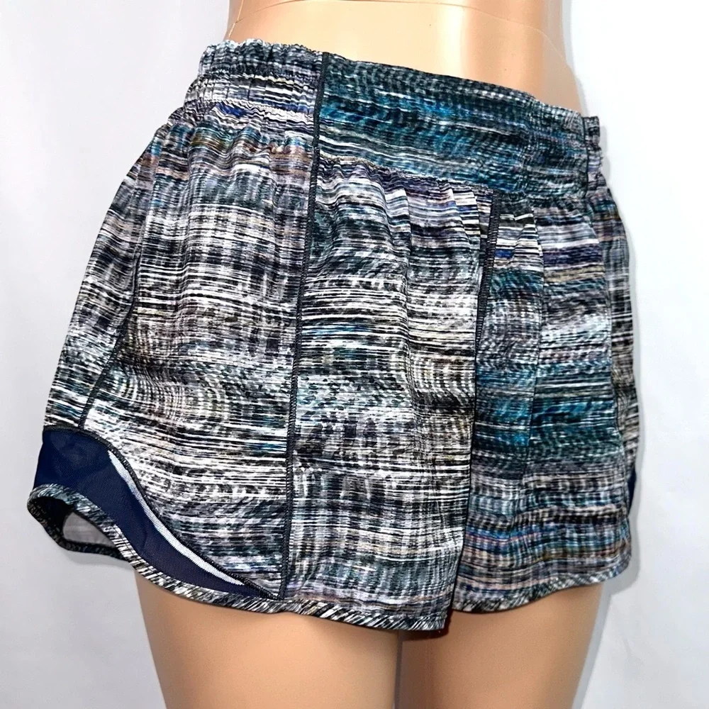 lululemon athletica Blue Gray Multicolor Athletic Shorts